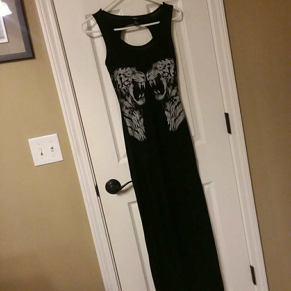 Black maxi dress